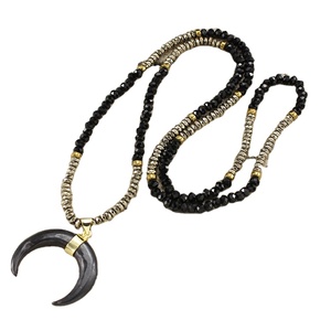 <span class=keywords><strong>Collier</strong></span> NE2361 en corne de bœuf, <span class=keywords><strong>lune</strong></span> inversée, croissant de <span class=keywords><strong>lune</strong></span> - Product Image 3