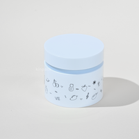 Pots en plastique PP à double paroi recyclables de luxe de 100 ml et 200 ml avec couvercle pour emballages cosmétiques et soins de la peau, couleur et logo personnalisés