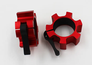 Colliers de <span class=keywords><strong>barre</strong></span> d'haltères en aluminium de 50MM Accessoires d'haltérophilie avec anneaux de verrouillage - Product Image 2