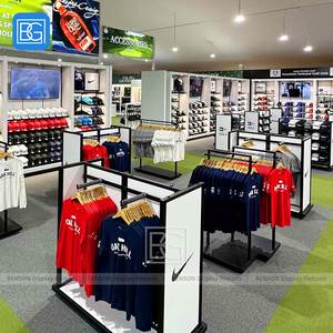 Estantes de exhibición de tienda de ropa personalizada de moda para camisas y gorras Accesorios de tienda minorista de moda para muebles de tienda de exhibición de ropa - Product Image 5