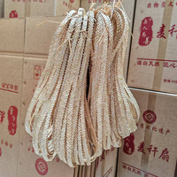 Tresse en paille naturelle faite à la main, matériau brut pour la décoration intérieure, corde tressée à sept brins pour sacs, chapeaux, chaussures et artisanat