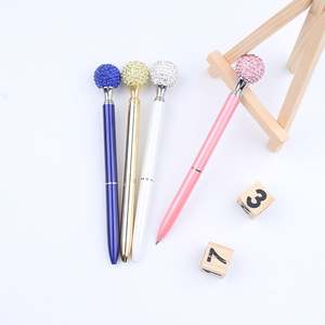 Stylo disco diamant personnalisé de haute qualité avec logo, outil d'écriture en métal 1,0 mm, promotionnel, multicolore, avec cristaux incrustés - Product Image 6