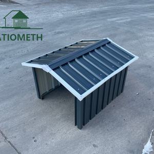 <span class=keywords><strong>Caseta</strong></span> para <span class=keywords><strong>Robot</strong></span> Cortacésped Gris, Almacenamiento Exterior de Acero Galvanizado para Herramientas de Jardín - Product Image 4