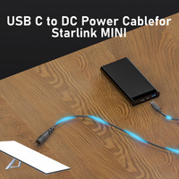 10 metros 20V 100W USB tipo C a DC 5521 extensión de carga de energía PD Cable disparador para Starlink Mini reemplazo