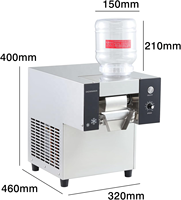Machine à Glace Neige Commerciale 80 KG/24H pour Bingsu, Flocons et Crèmes Glacées