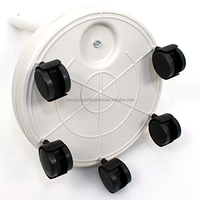 Magnifying Floor Lamp with LED Light Adjustable Rolling Stand Magnifier Glass for Skincare Inspection and Precision Work