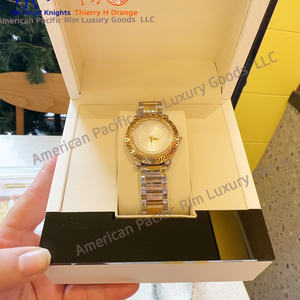 Montres-bracelets élégantes pour femmes, étanches, cadran carré, mouvement à quartz, design perle sur verre minéral, pour tenue habillée - Product Image 4