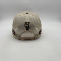 Casquettes de camionneur en maille personnalisées style australien avec 2 bandes, 5 panneaux, étiquette brodée 3D, casquette de camionneur en maille style campagnard individuelle