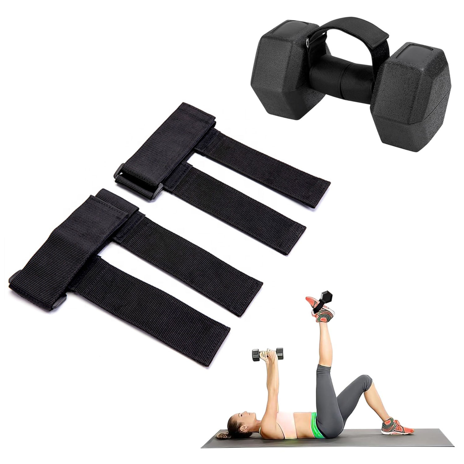 Adjustable Weight Dumbbell Ankle Strap, Weight Lifting Foot Strap