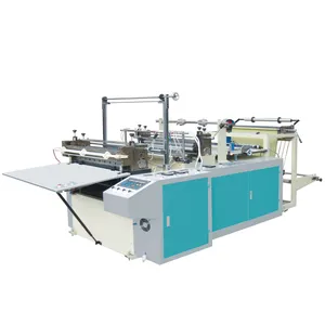 Vegetable packing plastic bag making machine Two layer 4 line cold cutting bag making machine Plastic hand bag packaging machine