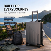 Valise de cabine légère en fibre de carbone forgée avec options personnalisables et plusieurs tailles disponibles