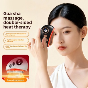 EMS Microcurrent Scraping, Hot Compress & Massage Instrument - Red Light Heating Vibration <b>Massager</b> for Meridian Dredging - Product Image 2