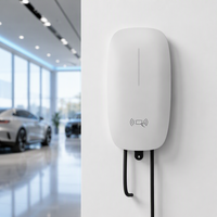 Station de recharge murale pour véhicules électriques AC 7 kW à charge rapide, avec démarrage automatique, carte RFID, CE Type 2, courant nominal 32A, pour usage domestique