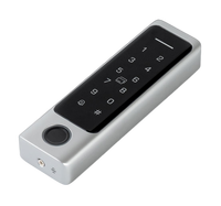 Teclado de Control de Acceso Impermeable para Exteriores, Lector Independiente de Huellas Dactilares, Contraseña y Tarjeta RFID con Timbre para Entrada de Edificios