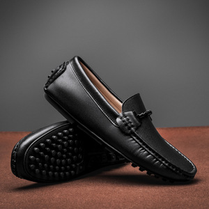Nuevos <span class=keywords><strong>Mocasines</strong></span> de Cuero Genuino para <span class=keywords><strong>Hombre</strong></span>, Tallas Grandes, Transpirables, con <span class=keywords><strong>Suela</strong></span> de <span class=keywords><strong>Goma</strong></span>, Venta al Por Mayor del Fabricante - Product Image 2