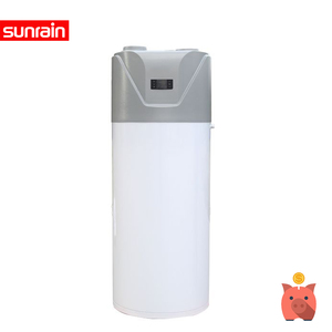Sunrain 2024 200L 250L 300L Temperatura caliente Alta calidad Doméstico Todo en uno Fuente de aire Bomba de calor Caldera de agua híbrida - Product Image 1