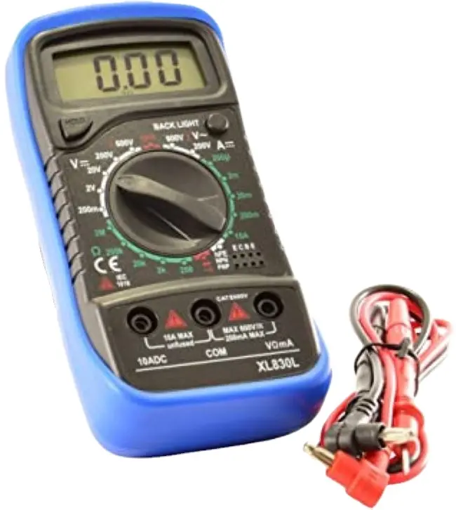 Equipos de prueba Multímetro digital AC DC Voltímetro Amperímetro Ohmímetro Volt Tester Meter XL830L para pruebas