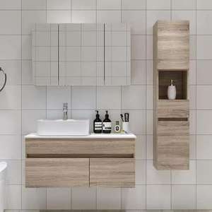 Lavabo Rectangular de Porcelana para Baño de Hotel, Lavamanos con Mueble, Lavabo de Cerámica Europeo Bajo Encimera - Product Image 3