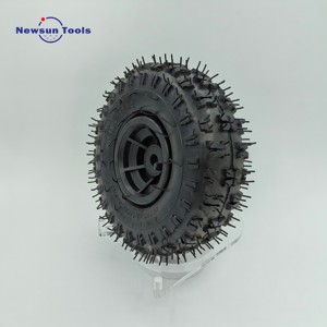 Roue à roulement pneumatique avec jante en acier 4.10-4, pneu tout-terrain pour robot agricole et roue de <span class=keywords><strong>brouette</strong></span> en caoutchouc, vente en gros du fabricant NS - Product Image 4