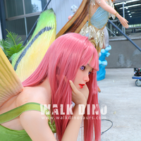 Modèle de fée des fleurs en silicone de haute qualité, modèle animatronique pour l'intérieur et l'extérieur, pour les centres commerciaux, les parcs d'aventure, utilisation publique