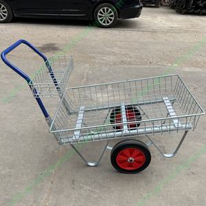 बागवानी उपयोग के लिए दो पहिया गैल्वेनाइज्ड गार्डन सेंटर ट्रक हैंड कार्ट - Product Image 4