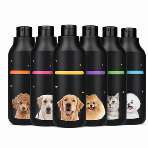 Champú Premium Impermeable para Perros y <span class=keywords><strong>Gatos</strong></span>, Antibacteriano, <span class=keywords><strong>Antipulgas</strong></span>, Blanqueador, para un Pelaje Suave, Fórmula Suave, 3 kg, Juego de Lavado de 6 Piezas - Product Image 2