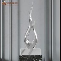 Feng shui — statue de décoration, base en marbre, décor de petite sculpture en résine