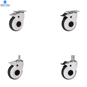 Haste de fio giratória, plástico tpr 3 4 5 polegadas durável com freio médico <span class=keywords><strong>castor</strong></span> rodas de cama do hospital - Product Image 3