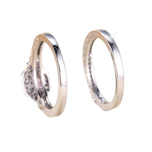 Set di Anelli Impilabili Scintillanti per Donne, Gioielli Minimalisti alla Moda per le Dita - Product Image 5