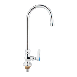 Grifo Mezclador de Cocina de Grado Comercial con Cuerpo de Latón Cromado, Manija Suave, Caño Giratorio de Alta Presión para Fregadero - Product Image 1