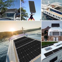 Sunket Panneau solaire photovoltaïque monocristallin Soler 36v 100w Mini 50w 80w 100watt 120w 150w Paneles Solares 24v 36v