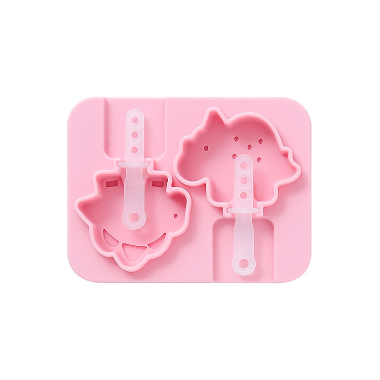 2 even small dinosaur pink-with plastic stick