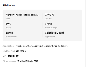 Citrato de Trietilo de Grado Cosmético 99% TEC, Fijador de Perfume, Disolvente de Fragancias - Product Image 6