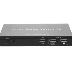 HDMI kvm switch support 4K 2x1 2 in 1 out