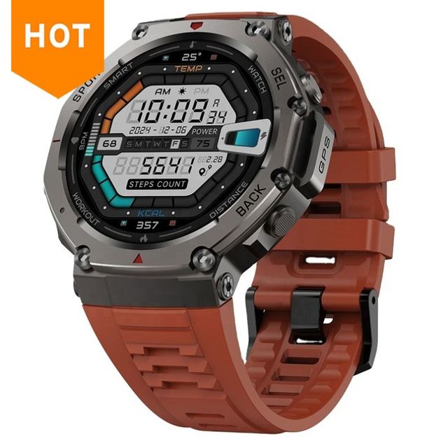 DM58 Men's 1.43inch AMOLED Smart Watch GPS Answer Calls Waterproof IP67 Android/iOS Compatible Outdoor Tracker Sleep Tracker