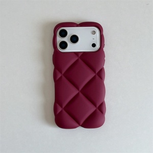 Funda de TPU Esmerilada con Burbujas para iPhone 17 Air 16 Pro Max, Diseño Ondulado a Cuadros, Carcasa Mate Antichoque - Product Image 6