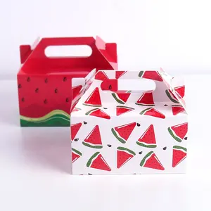 Watermelon Party Supplies summer party candy box gift Party Favor Bags candy gift treat gift boxes