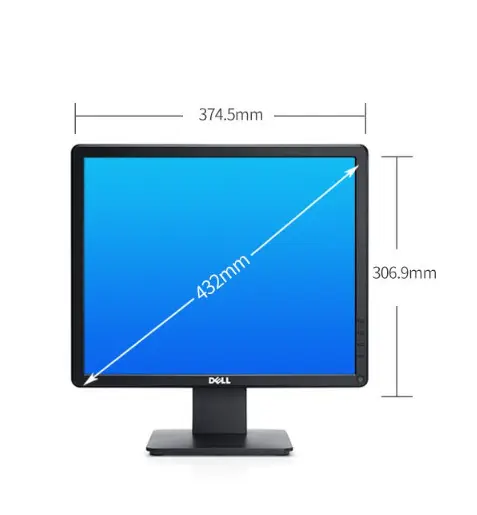 D ell (D ell) 17 inch TN chống chói màn hình VGA + dp là khi màn hình Màn hình E1715S VESA cài đặt