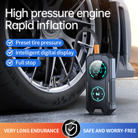 Ventes directes d'usine 150PSI ABS Gonfleur de pneu de pompe à air portable avec lumière LED pour balles de vélo de voiture