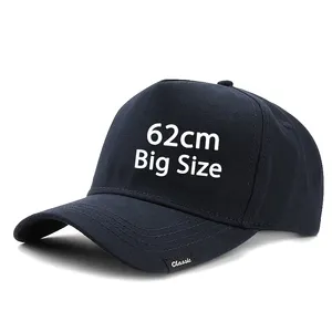 Бейсболка мужская с логотипом на заказ, повседневная хлопковая кепка с большим размером 62 см, в классическом стиле, большие размеры