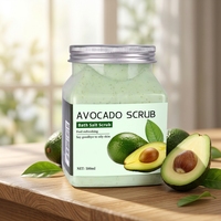 Gommage Corporel Luxueux à l'Avocat, Exfoliant Fin, Entretien Quotidien de la Peau, Pour une Peau Douce et Souple, Soin Corporel Quotidien Intime