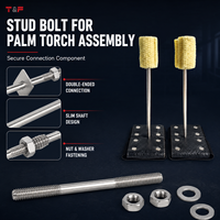304 Stainless Steel Double-ended Stud, Nut, and Flat Washer M3-M16