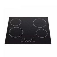 Écran tactile cuisine appareils électroniques électrique verre céramique plaque de cuisson cuisinières électriques 4 plaques chauffantes gaz table de cuisson