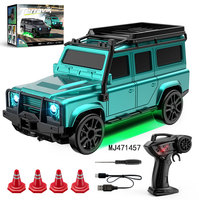 Voiture télécommandée miniature RC Drift 4x4 à double vitesse, échelle 1:64, 2,4 GHz, avec LED et éclairage, pour enfants et adultes, avec câble USB