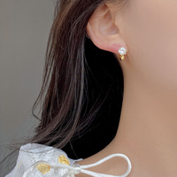 Laodun Meilleures ventes Boucles d'oreilles en argent sterling S925 Boucles d'oreilles Huggie en plaqué or avec zircon et design minimaliste pour femmes