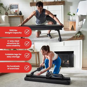 CZFIT Banco de Ejercicios Multifuncional para Gimnasio, Banco Plano para Abdominales y Pesas, Equipo de Ejercicio Multigimnasio, Gimnasio en Casa - Product Image 5