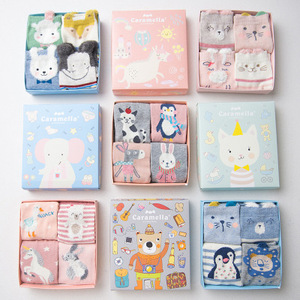 YUELI Vente en gros de chaussettes pour bébé en coton 3D avec animaux mignons, logo personnalisé, boîtes, chaussettes douces et confortables en coton biologique pour bébé de 0 à 12 <span class=keywords><strong>mois</strong></span> - Product Image 4