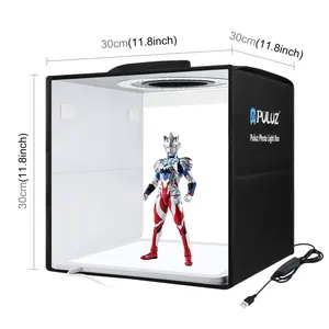 New Design PULUZ 30cm Nylon Photo Box with ABS Shadowless Light Panel Photo Studio Light Box Photography Lighting Box