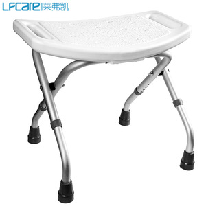 Lefka Foldable Shower Stool 44x30x36cm Aluminum Alloy Non-Slip <b>Bath</b> <b>Seat</b> For Elderly - Product Image 2