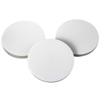 Base à gâteau en carton ondulé blanc, recyclable, de qualité alimentaire, directement du fabricant, pour pain, bonbons, chewing-gum